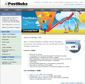 Cheap PostNuke Blog Web Hosting Example